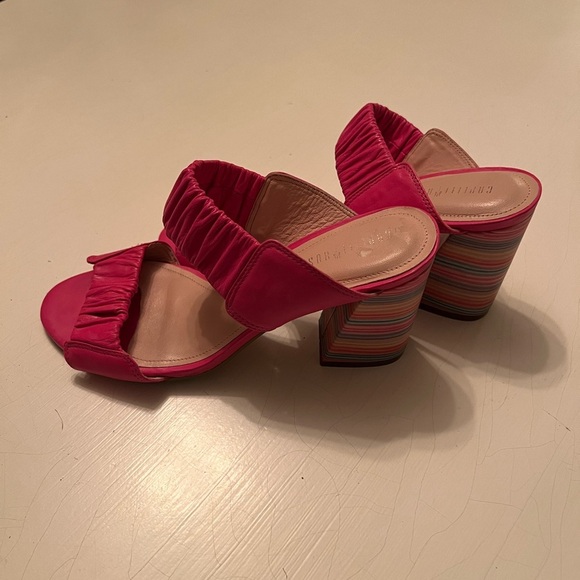 Anthropologie Capelli Rossi Striped Heels size 40 - Picture 2 of 12